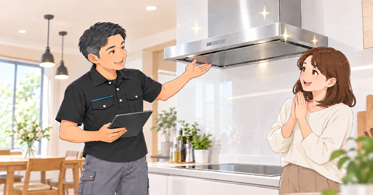 ハウスクリーニング後に仕上がりを説明し喜んでもらう清掃業者